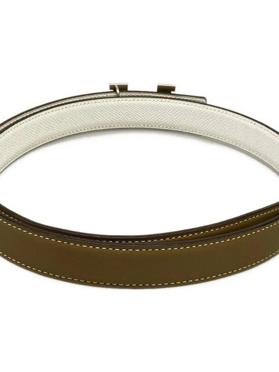 HERMES H belt/Constance Etoupe White Veau Swift Veau Epsom B Belt main image 6
